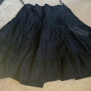 black skirt